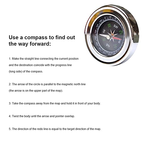 Fitto 75mm Compass with Stainless Steel Housing for Outdoor Navigation