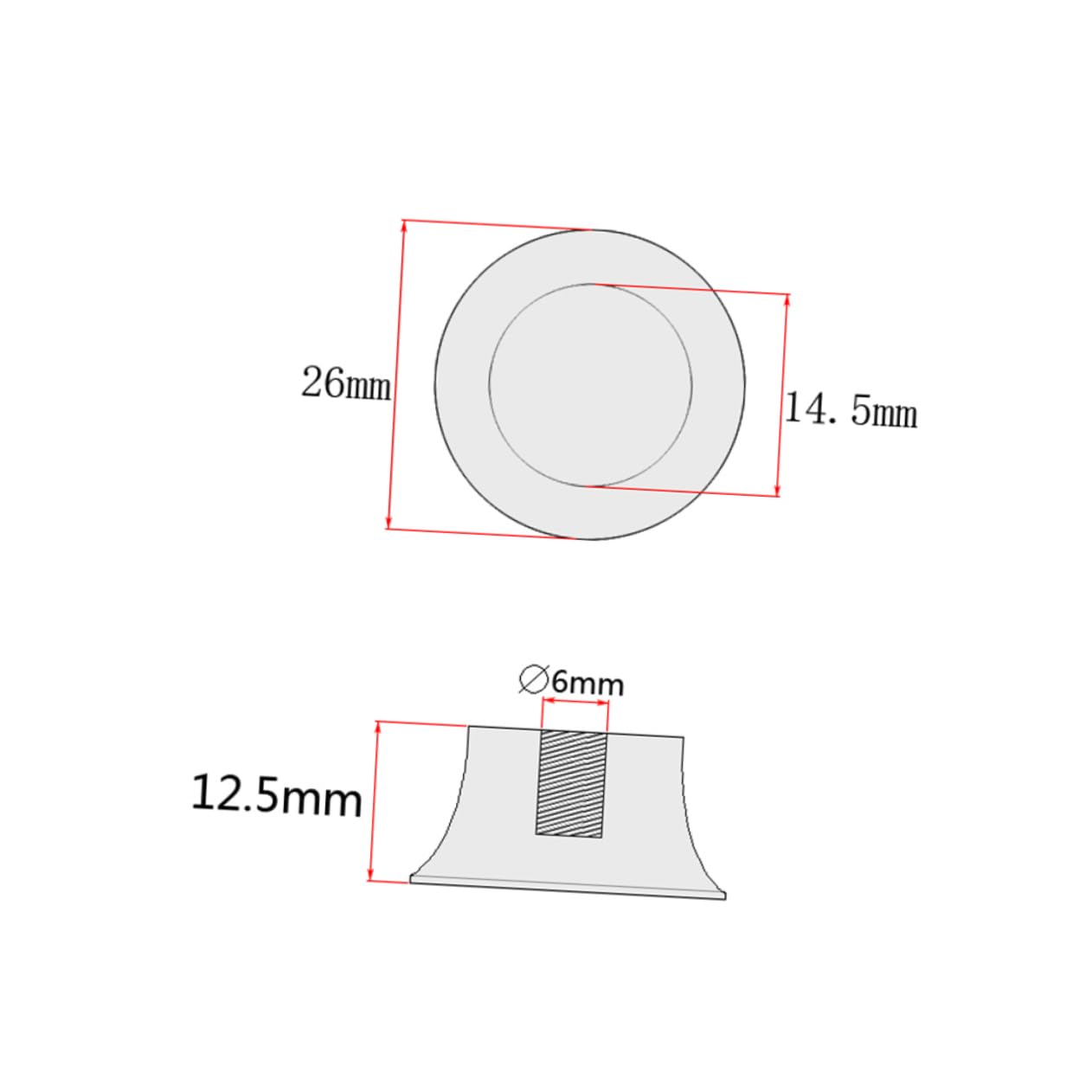 Abaodam 2sets Replacement Guitar Volume Tone Knobs Style for Guitar Amps Round Knobs 4pcs*2