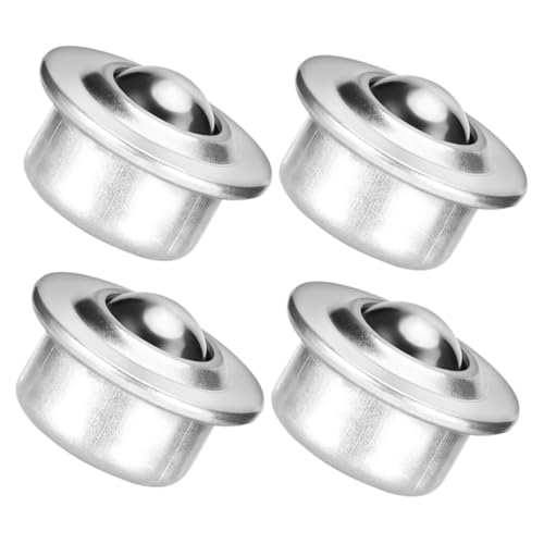 CIYODO 4pcs Ball Bearing Wheel (cy-15 * 16) Swivel Wheels Vehicle Roller Bearing Swivel Caster Roller Ball Bearings Furniture Transfer Bearing Appliance Rollers Carbon Steel Silver
