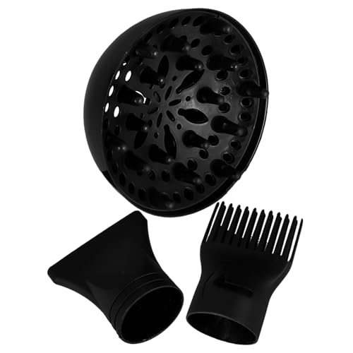 Garneck 3-in-1 Hair Dryer Attachment Set: Diffuser Concentrator and Comb Nozzles for Quick and Efficient Drying