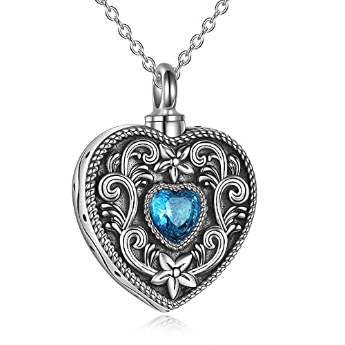 AOBOCO Huisdier Ashes Sieraden Ash Memorial Hartvormige Hanger Ketting Mini Crematie Urnen voor Menselijke Huisdier As