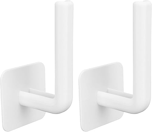 2 soportes adhesivos para toallas de papel debajo del gabinete, soporte de pared para toalla de cocina, rollo adherente a pared, sin perforaciones,