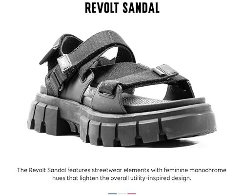 Palladium Women's Revolt Sandal Mono, Black, 9.5 M — view 3