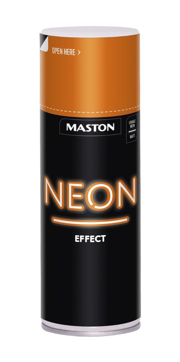 Maston Spray Paint NEON Orange Matt 400ml