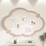 Wolken-Filz-Pinnwand, Korktafel, Alternative, selbstklebende Wanddekoration, DIY-Fotos, Wandpaneel, Sicht-Pinnwand für Zuhause, Schule, Kamel, 50 x 80 cm