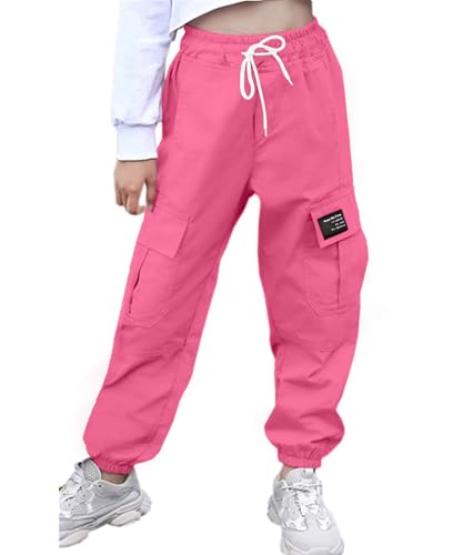 Image of AOWKULAE Girls & Women's Casual Cargo Jogger Pants, 6 Years - Women 3XL