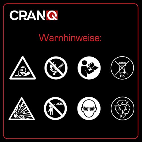 CranQ 12V 8,6Ah 140A AGM-accu YTZ10-BS motorfietsaccu trillingsbestendig scooter startaccu met veel vermogen, onderhoudsvrij - Image 7