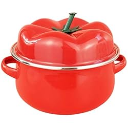 Cacerolas Porcelana Esmaltada LRX Cacerolas de Porcelana Esmalte Plato de la cazuela 1.8L Red Vajilla Superficial inducción cazuela con Esmalte Resistente Revestimiento Espesa la Sopa de Olla