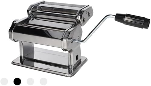 Danny Home Split Two Pasta Press Maker, 20.8 cm | Stainless Steel Finish, Manual Hand Crank, Table Clamp Included, Fresh Pasta Making, Kitchen Tool
