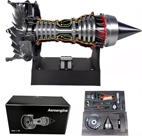 TR900 Turbofan Model Kit, Adjustable Speed Aircraft Engine with LED Light, Mechanical Science Aero...