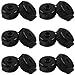 Hitefu 12pcs Black Plastic Cymbal Nuts for Percussion Drum Kit, 8mm Quick Release Cymbal Nuts Mate Nut for Percussion Drum Kit Jazz Replacement Drum Parts Accessories