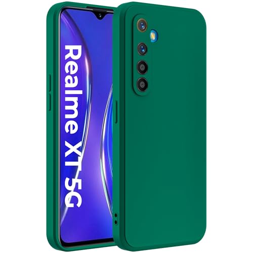 Image of A rtistque Back Cover Case for Realme XT 4G / Realme X2 4G | Premium Green Matte Cover | Camera Protection | Shockproof TPU | Slim Stylish Design | Realme XT Back Cover - Green