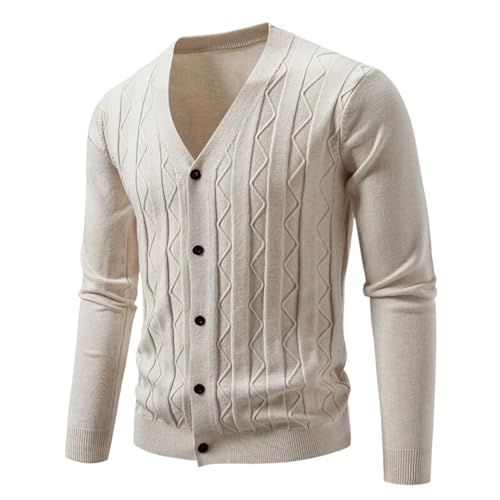 Jersey de punto casual con cuello en V ideal para la oficina y el fin de semana