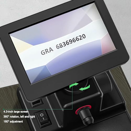 Microscopio digital de 1500 aumentos con pantalla LCD de 4.3 pulgadas y luz LED 4