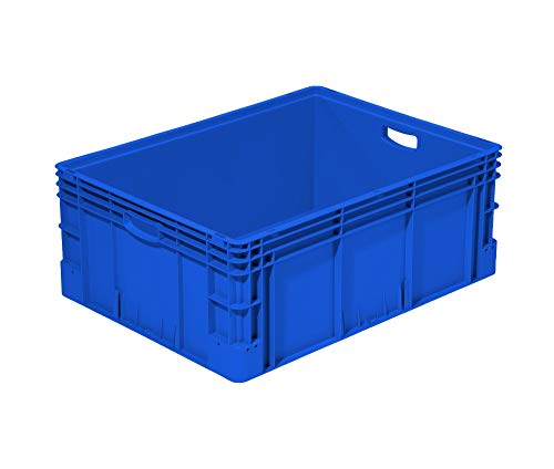 Stapelbehälter stark 800x600x320 mm | Eurobehälter | Stapelbox Farbe blau