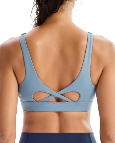 Image of RUNNING GIRL Sports Bra for Women High Support, Molded Cup High Impact Sports Bras with Sewn in Pads Workout Running Bra