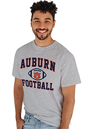 Blue 84 Men's Auburn Tigers Team Logo T Shirt Grey Heather, Grey, Large