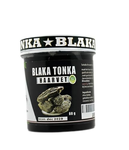 Vaselina Black Tonka - Hace que el cabello sea más oscuro y brillante - Aumenta el crecimiento - Contra la caída del cabello y la caspa - Ingredientes naturales de la selva amazónica - Surinam