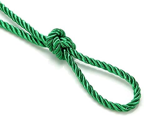 6mm Silky Barley Twist Cord Rope Braid 3 Ply & Matching 16mm Flanged Insertion Piping Furnishing Upholstery Crafts Trimming,36 Colors. High Strength, Neotrims. 1 Yard, Antique Cream (Cord)