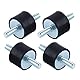 4 Stück M4 15 x 10 Isolator Anti-Vibrations-Dämpfer aus Gummi, Dämmpferhalterungen, Vibrationsdämpfung