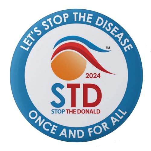 Anti Trump Button 2024 - STD - Stop the Donald (Share 5-Pack)