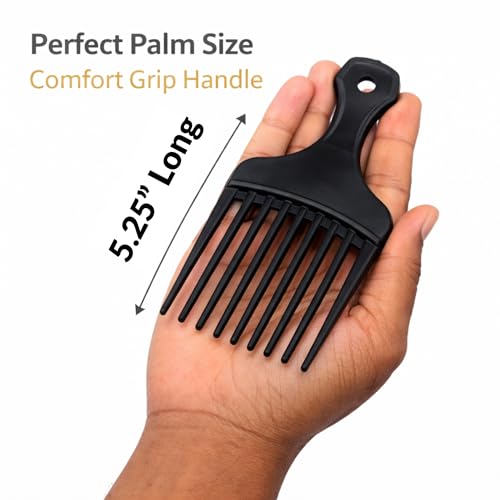 Peine afro pick GENTS negro pack x3 miniatura 2