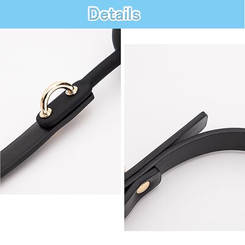 Image of DFsucces Leather Restraints Ball Mouth Plug Silicone Bondage Ball Gag Hollowed-Breathable Silicone Sex Gag Muzzles Adjustable Strap Bondage Harness Restraints( (Black-I2)