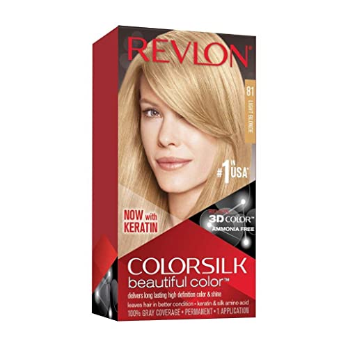 Revlon ColorSilk Beautiful Color, 81 Light Blonde kit miniatura 1