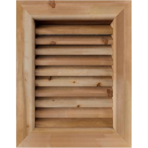 Ekena Millwork GVWVE30X3601SFUWR Vertical Gable Vent, 30"W x 36"H (35"W x 41"H Frame Size), Unfinished by Ekena Millwork - Used condition - US$119.49