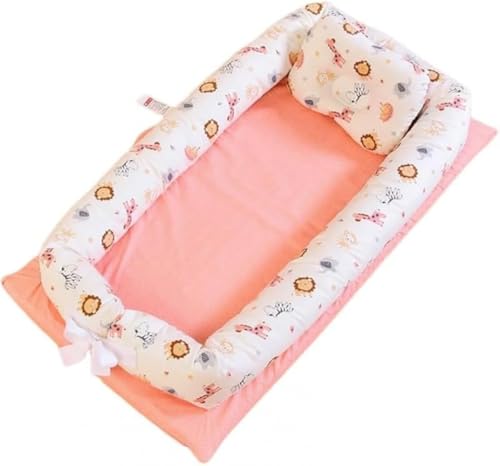 CokBlu新生児向けポータブルコット:折りたたみ式で持ち運び便利、枕付きで快適な睡眠空間提供、出産祝いに最適