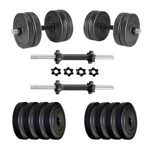 Protoner 20 Kg PVC Dumbells Sets, PVC Plates + Dumbells Rods (B071RQYKBJ) Amazon Price History, Amazon Price Tracker