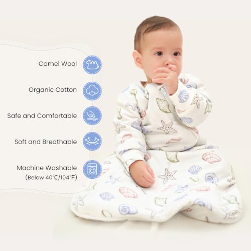 Image of kaiya baby Unisex Sleeping Bag for Babies and Toddlers 2.5 Tog Sleep Sack, Long Sleeve Sleep Sack, Wearable Blanket Baby
