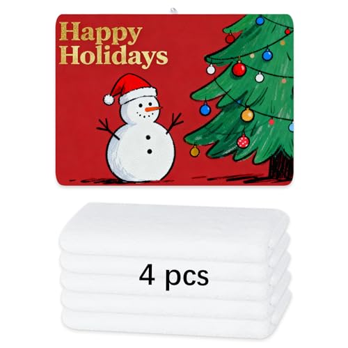 LIZOIDZSM 4 Pcs Sublimation Towels Blank,16 x 24 Inch Sublimation Hand...