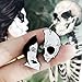 Enamel Lapel Pin Set- Fancy Cute Brooches Pins for Backpacks Clothes Bags Jackets Hat Jewelry DIY Accessories Decoration, 5pcs Vampire Skull Witch Brooch