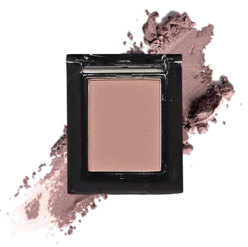 Pink Matte Eyeshadow Palette, Cool Toned Korean Eye Makeup, Ultra-Blendable, Slate Gray Green-Gray Eye Shadow, Single Shade Metallic Pigmented Color