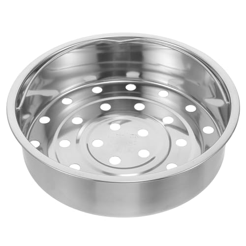 GALPADA 304 Stainless Steel Rice Cooker Steamer Basket with Handle 20cm Large Hole Steaming Rack for Pot Food Steamer Insert Tray Suitable for Home Kitchen Cooking