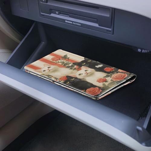 Organizador de carro slim de cuero miniatura 6