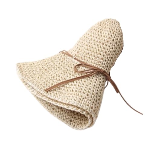 Chapeau de plage en paille pliable pour femme idéal pour vos vacances détendues