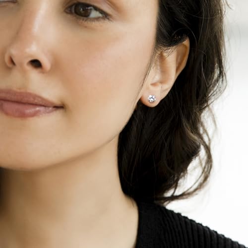 Oxyde de zirconium et or 9 carat pour des boucles d'oreilles d'exception - 5