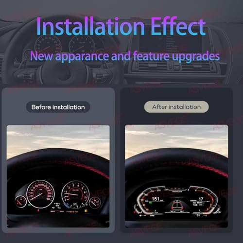 12,3\ Digitales Kombiinstrument für BMW F30 F31 3er/4er GT-F34 F32 F33 F36 2013-2019 NBT,Tacho-ErsatzTachometer LCD Armaturenbrett,Dashboard Player Digitales Tachometer Instrument Paneel Cockpit