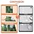 10 Sheet Thicker Peel and Stick Backsplash Tile, 12"x12" 3D Self Adhesive Square Mosaic Subway Checkered Vinyl Backsplash Stick on Wall Tiles for Bathroom, Kitchen, Living Room (10, Green)