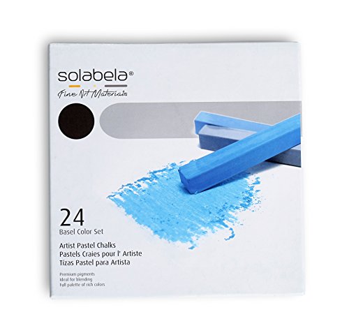 Solabela® Basel Artist Pastel Chalks, Set of 24 Unique Colors
