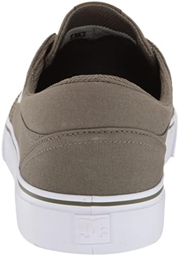 DC Men's Trase TX Skate Shoes, Olive/White, 13 | Image 2