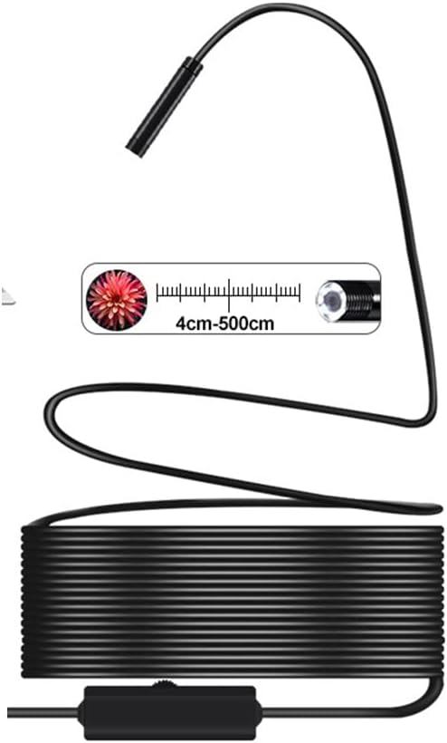 USB Camera IP67 Waterproof Sewer Camera with 8 LED for Android & Windows PC (Color : Hard Cable, Size : 2m)