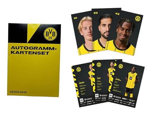 Dortmund Borussia Autogrammkarten Team 2024/25 unsigniert Sammelkarten Autographs Card BVB 09 Dortmund Borussia Autogrammkarten Team 2024/25 unsigniert Sammelkarten Autographs Card BVB 09
