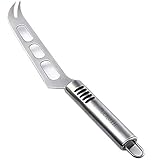 Stainless Steel Cheese knife, 10.5 Inches, No Sticking, Easy Wash, Beruth BRCK010 for Cheese Bread Pizza(Silver)