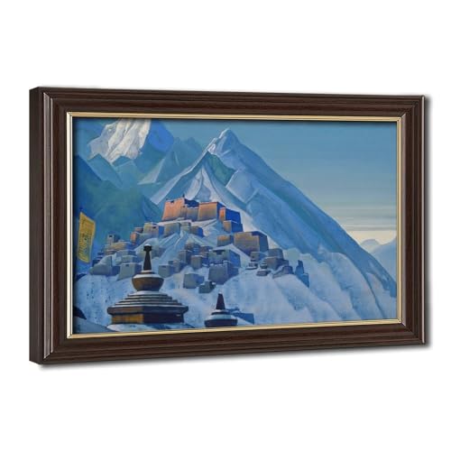 Poster Tibet Himalaya Roerich cadre suspendu déco salon tableau chambre