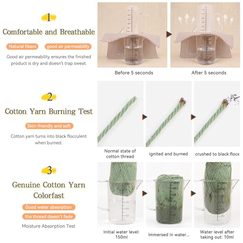 Image of Katech 1OO% Cotton Yarn for Crocheting & Knitting-Baby Cotton Yarn (F)