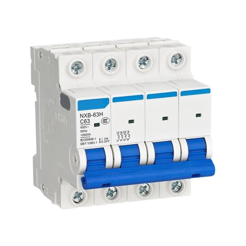 Disyuntor automático NXB-63H 4P C63 10 kA trifásico