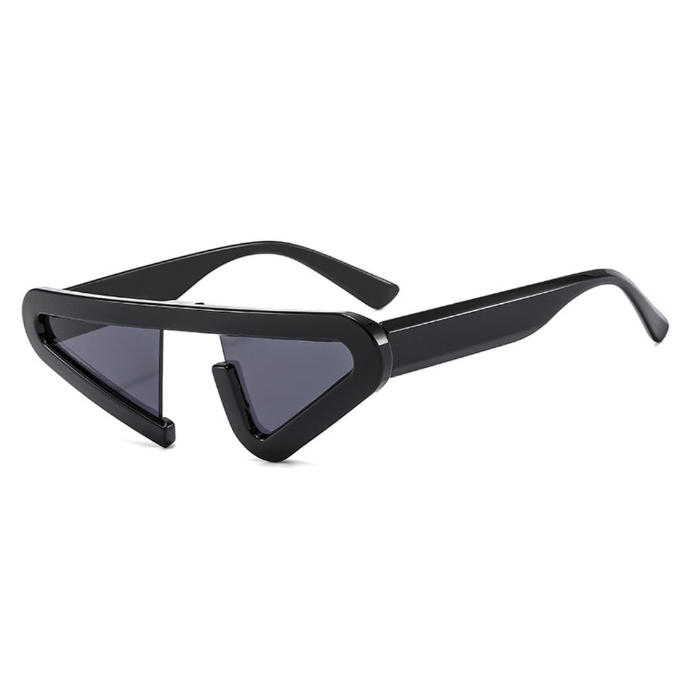 Vintage unikalne okulary przeciwsłoneczne kocie oko moda damska półoprawki gradientowe okulary przeciwsłoneczne UV400 męskie trójkątne okulary przeciwsłoneczne